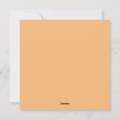 Hex Kleur #FABA77, Brandy Feestdagenkaart (Achterkant)