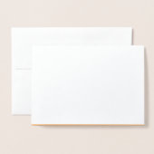 Hex Kleur #FABA77, Brandy Folie Kaarten (Voorkant met envelop)