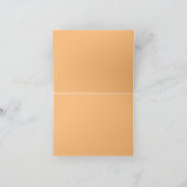 Hex Kleur #FABA77 Vouw Dankjewelkaart Bedankkaart (Binnen)