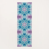 Hex Mandala Blauw en Paarse Yogamat (Achterkant)