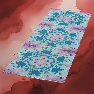 Hex Mandala Blauw en Paarse Yogamat