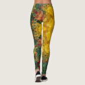 Hex Mandala Geel Groen en Sinaasappel Leggings (Achterkant)