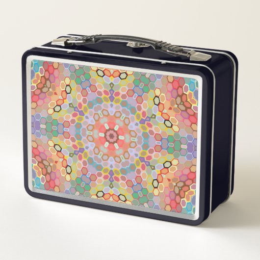 Hex Mandala Regenboog (Achterkant)