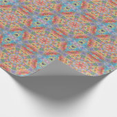 Hex Mandala Regenboog Cadeaupapier (Hoek)
