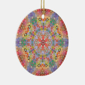 Hex Mandala Regenboog Keramisch Ornament (Rechts)