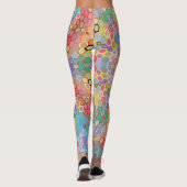 Hex Mandala Regenboog Leggings (Achterkant)