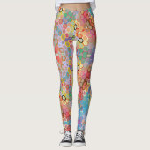 Hex Mandala Regenboog Leggings (Voorkant)