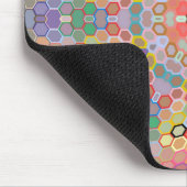 Hex Mandala Regenboog Muismat (Hoek)