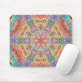 Hex Mandala Regenboog Muismat (Met muis)