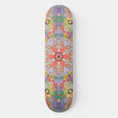 Hex Mandala Regenboog Persoonlijk Skateboard (Voorkant)