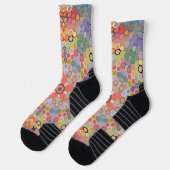 Hex Mandala Regenboog Sokken (Links)