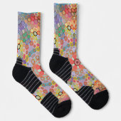 Hex Mandala Regenboog Sokken (Rechts)