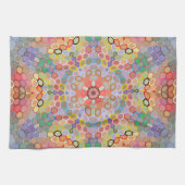 Hex Mandala Regenboog Theedoek (Horizontaal)