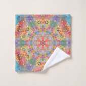 Hex Mandala Regenboog Washandje (Wasdoekje)