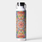 Hex Mandala Regenboog Waterfles (Voorkant)