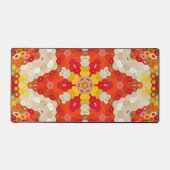 Hex Mandala Rood en Geel Bureaumat (Voorkant)