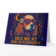 Hex Me op de Afterparty - Verjaardag Kaart