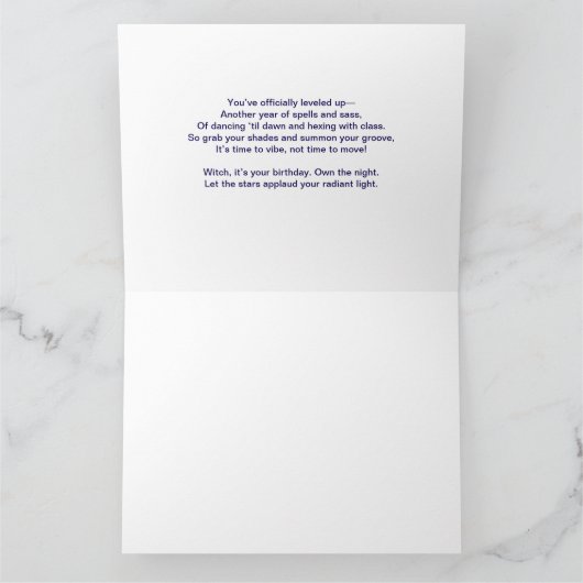 Hex Me op de Afterparty - Verjaardag Kaart (Binnen)