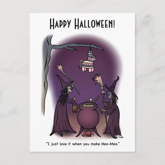 Hex Mex Halloween Briefkaart (Voorkant)