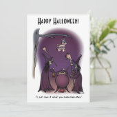 Hex Mex Halloween Vakantie Kaart (Staand voorkant)