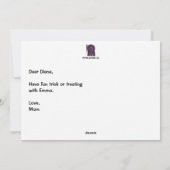 Hex Mex Halloween Vakantie Plat Kaart (Achterkant)