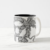 HEX-Mok Tweekleurige Koffiemok (Voorkant rechts)