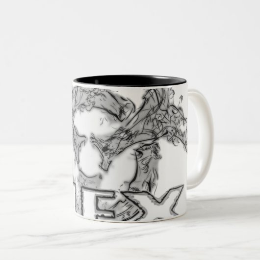 HEX-Mok Tweekleurige Koffiemok (Voorkant rechts)