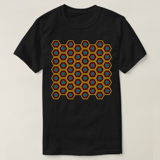 Hex-patroon 1 t-shirt (Design voorkant)