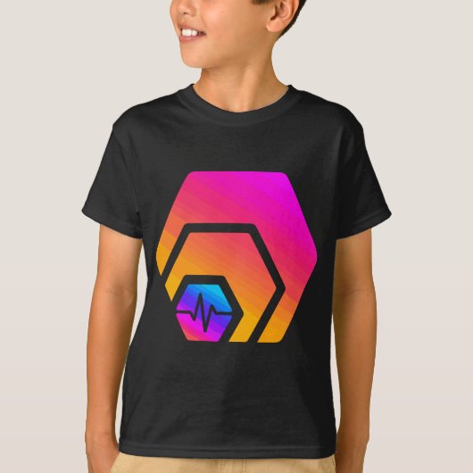 HEX PulseChain Crypto PLS Logo Cryptocurrency Stak T-shirt (Voorkant)