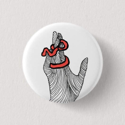 hex ronde button 3,2 cm (Voorkant)