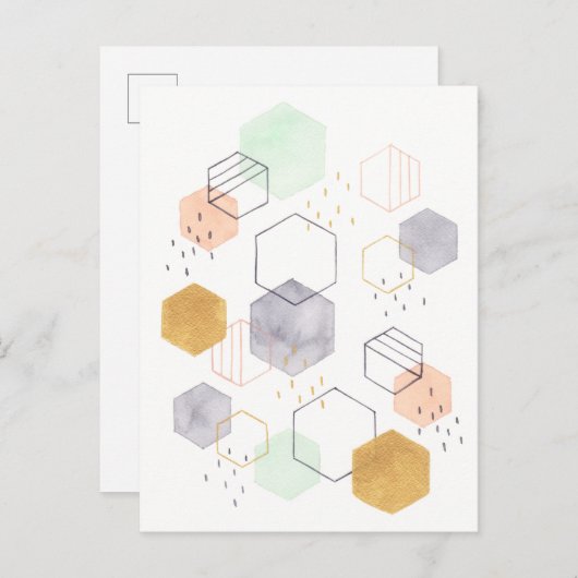 Hex Scatter Briefkaart (Voorkant / Achterkant)