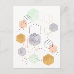 Hex Scatter Briefkaart