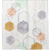 Hex Scatter Douchegordijn (Voorkant)