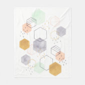 Hex Scatter Fleece Deken (Voorkant)