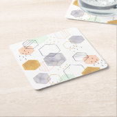 Hex Scatter Kartonnen Onderzetters (Schuin)