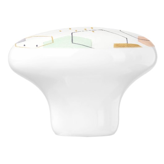 Hex Scatter Keramische Knop (Zijkant)