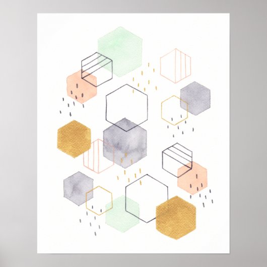 Hex Scatter Poster (Voorkant)
