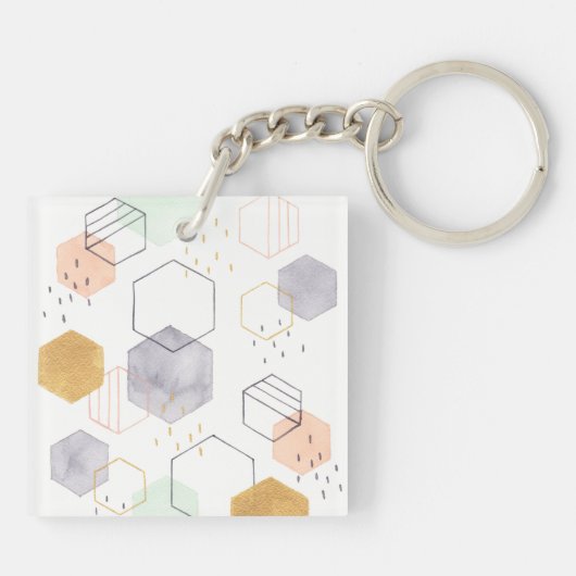 Hex Scatter Sleutelhanger (Achterkant)