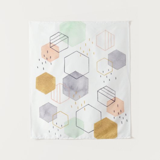 Hex Scatter Wandkleed (Voorkant)