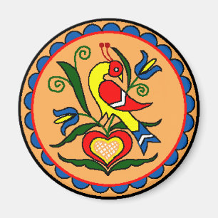 Hex Sign Dutch Bird Magneet