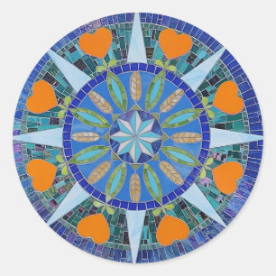 Hex Sign for Abundance Ronde Sticker