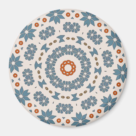 Hex Sign, Pennsylvania Dutch, Quilt Stars Magneet (Voorkant)