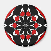 Hex Sign Red Black Magneet (Voorkant)