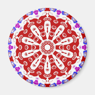 Hex Sign Red Magneet