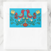 Hex Sign, Tortelduifjes, Rechthoekige Sticker (Tas)