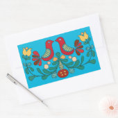 Hex Sign, Tortelduifjes, Rechthoekige Sticker (Envelop)