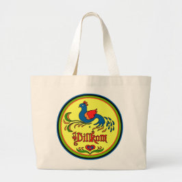 Hex Sign Welcome Bird Grote Tote Bag