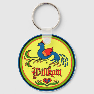 Hex Sign Welcome Bird Sleutelhanger