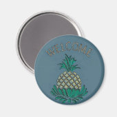 Hex Sign Welcome Pineappel Magneet (Voorkant / Achterkant)