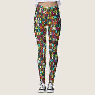hex-stripjet leggings
